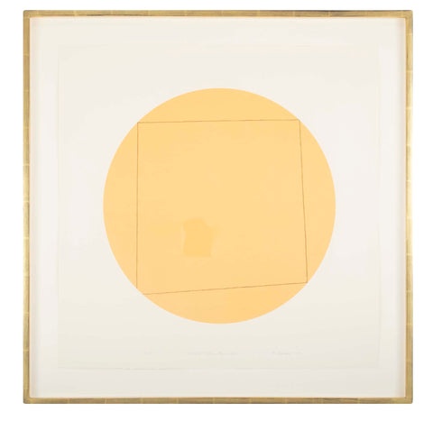 "Distorted Square within a Circle" by  Robert Mangold