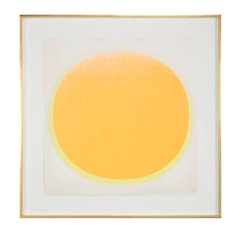 Rupprecht Geiger Serigraph 'Orange Circle with Yellow Corona'