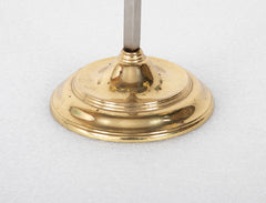 Pair of Brass & Steel adjustable two arm Candleholder