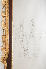 George II Architectural Scroll Top Mirror with Phoenix Finial