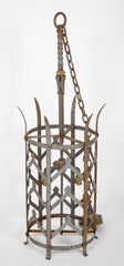 A Pair of Early 20th Century American Wrought Iron Lanterns