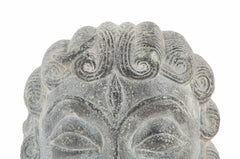 Carved Greenstone Head of Parvati on Modern Stand