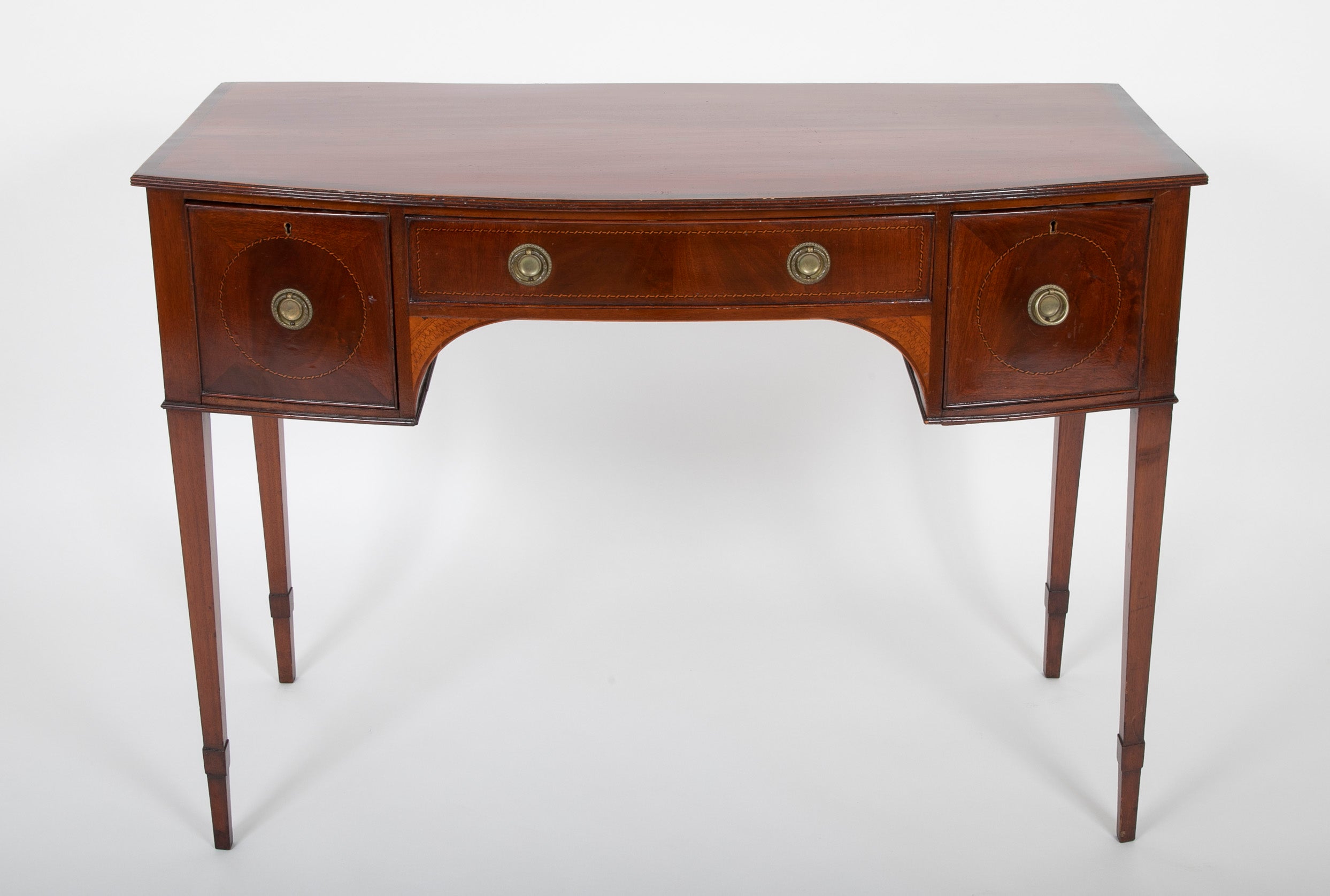 George III Bow Front Console Table