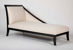 Art Deco French Ebonized Daybed with Graceful Lines