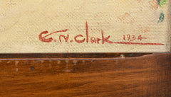 Three Panel Folding Screen by Egbert Norman Clark