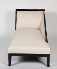 Art Deco French Ebonized Daybed with Graceful Lines