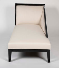 Art Deco French Ebonized Daybed with Graceful Lines