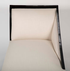 Art Deco French Ebonized Daybed with Graceful Lines