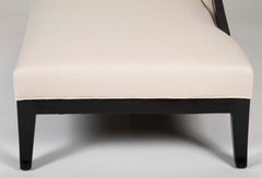 Art Deco French Ebonized Daybed with Graceful Lines