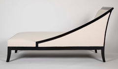 Art Deco French Ebonized Daybed with Graceful Lines