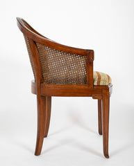 Set of Four Slip Seated Caned Back Armchairs Attributed to Maurice Dufrene