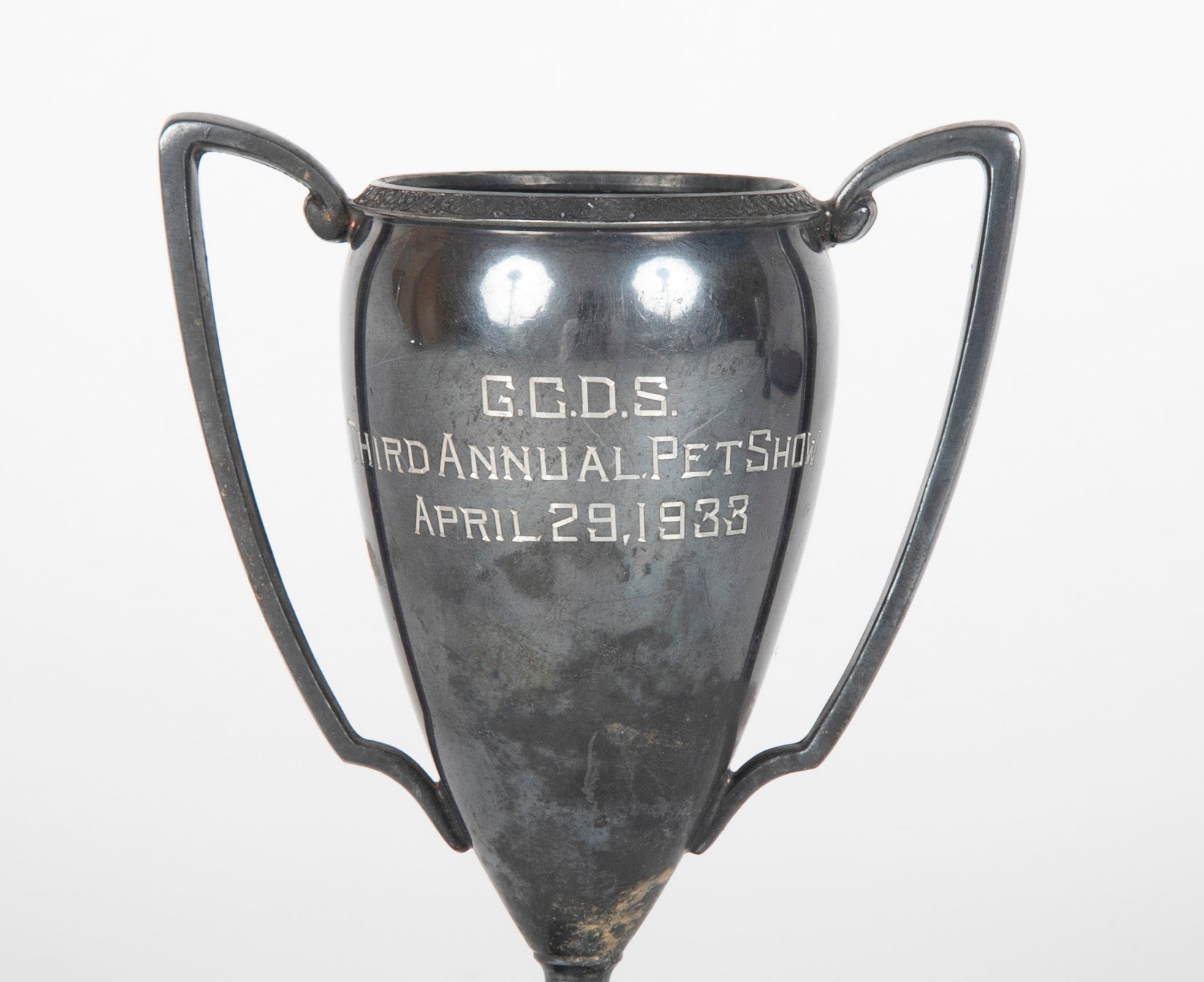 Early 20th Century Set of Three Trophies for Greenwich Academy & GCDS Riding & Pet Shows