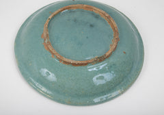 13th Century Iranian Kashan Turquoise Glazed Pottery Bowl