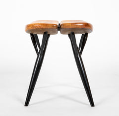 "Pirkka" Stool by Finnish Designer Ilmari Tapiovaara