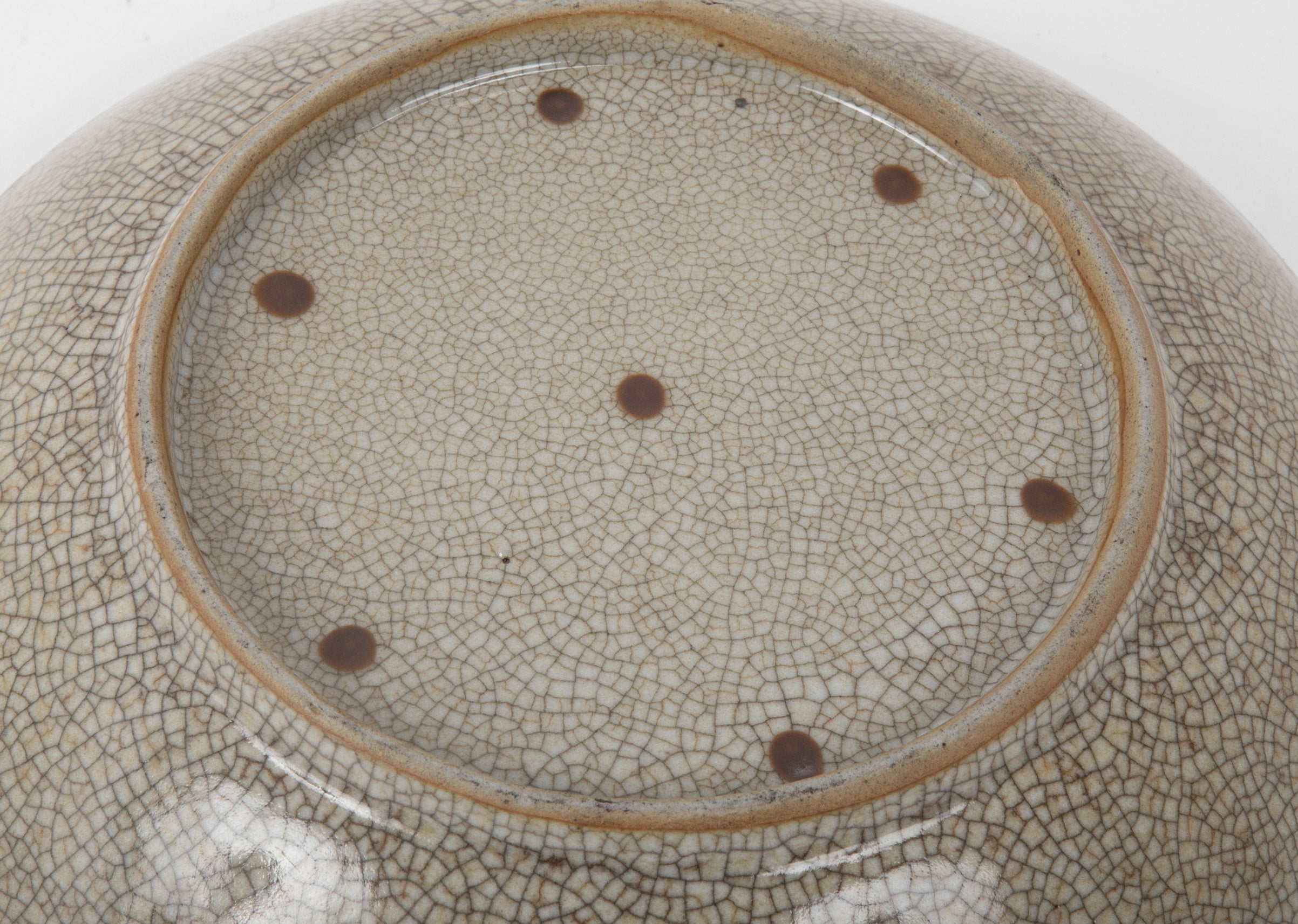 Chinese Crackle Ware Dish