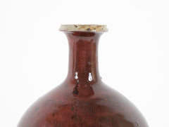Vassil Ivanoff Oxblood & Black Pyrite Glaze Baluster Form Vase
