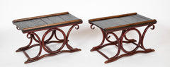 Pair of Late 19th Century Bentwood Tabourets