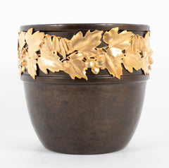 Bronze and Gilt Bronze German Planter by Anezin Kayser