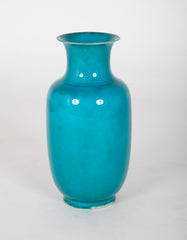 A Qing Dynasty Period Turquoise Flared Lip Vase