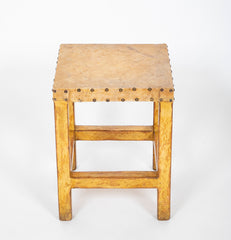 Charming Late 20th Century Small Side Table with Parchment Top