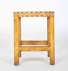 Charming Late 20th Century Small Side Table with Parchment Top