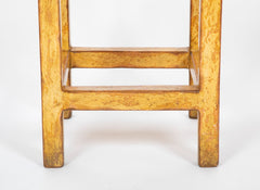 Charming Late 20th Century Small Side Table with Parchment Top