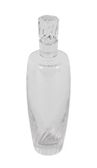 Steuben Crystal Decanter with Swirl Design to Base & Stopper