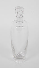 Steuben Crystal Decanter with Swirl Design to Base & Stopper