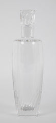 Steuben Crystal Decanter with Swirl Design to Base & Stopper