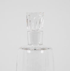 Steuben Crystal Decanter with Swirl Design to Base & Stopper