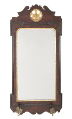 George II Walnut Sconce Mirror
