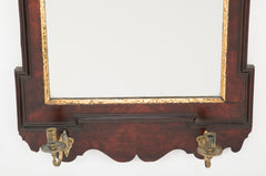 George II Walnut Sconce Mirror
