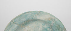 SOLD Turquoise Iridescent Glaze Bowl