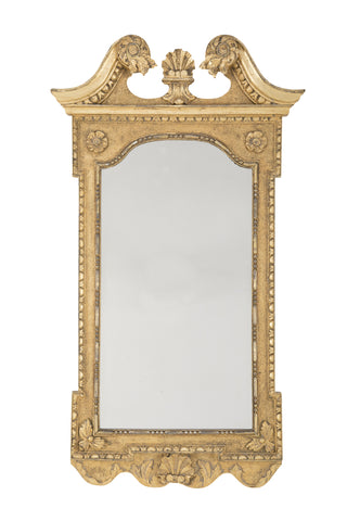 George II Period Carved & Gilded Gesso Looking Glass