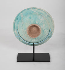 SOLD Turquoise Iridescent Glaze Bowl
