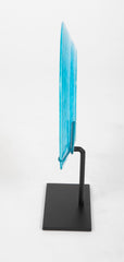 French Brilliant Blue Glazed Charger Designed by La Chenal