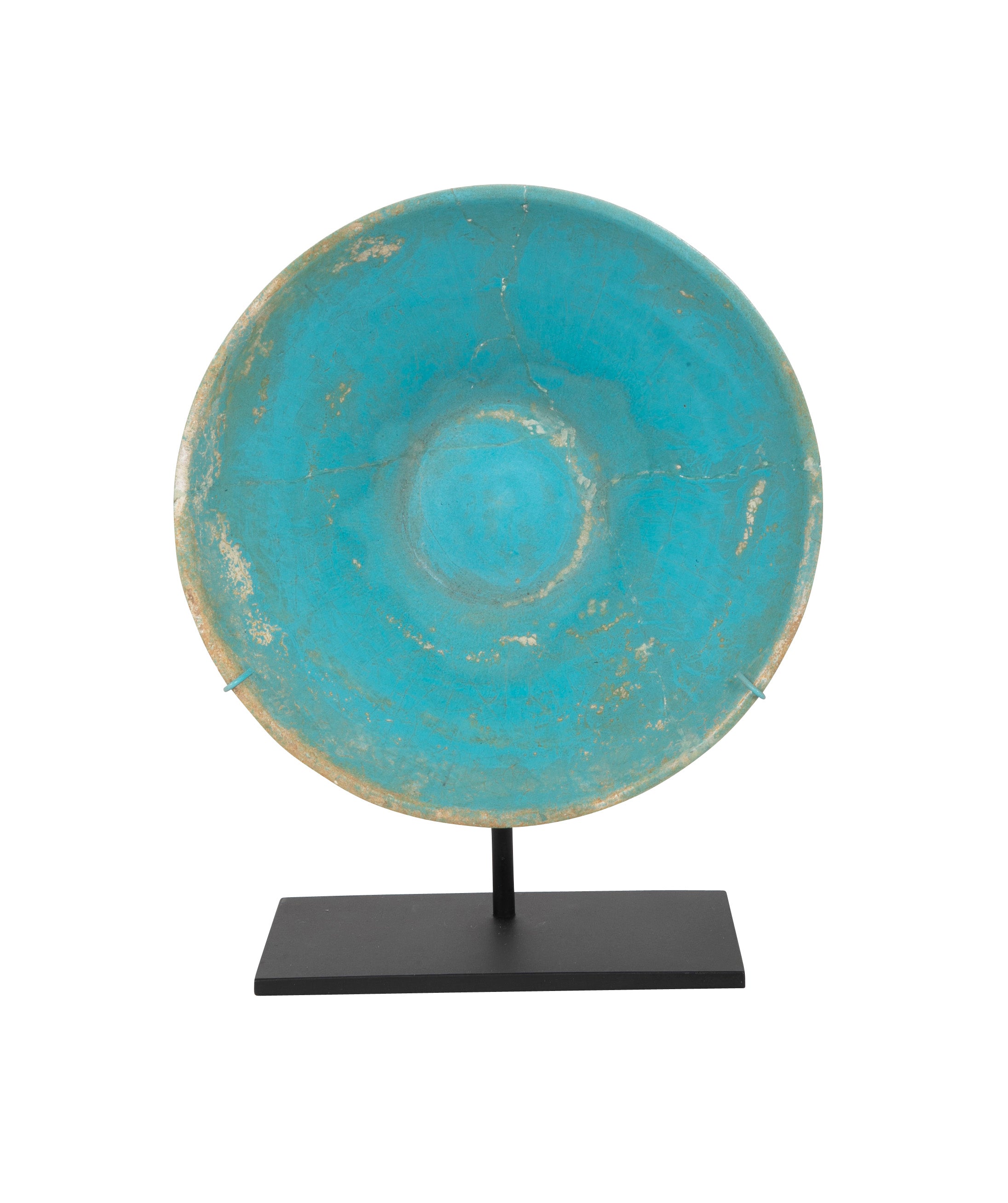 Turquoise Glazed Footed Bowl