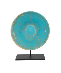 Turquoise Glazed Footed Bowl