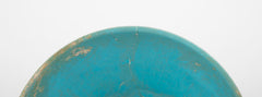 Turquoise Glazed Footed Bowl