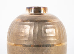 Japanese Art Deco Siler Vase
