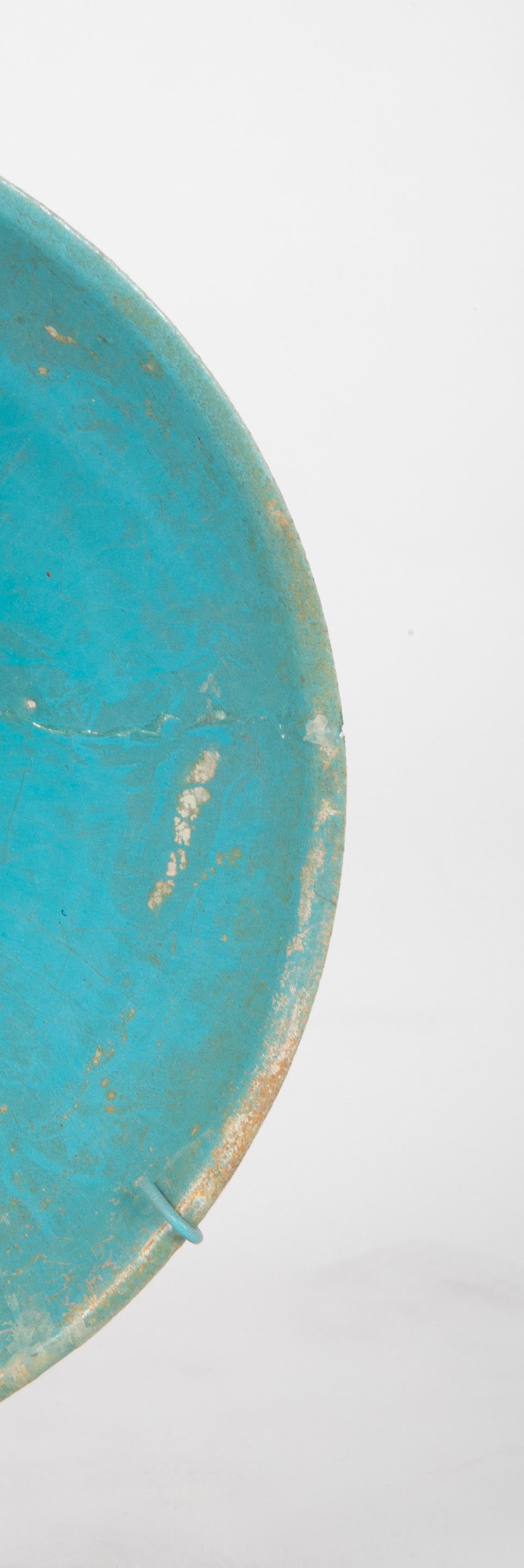Turquoise Glazed Footed Bowl