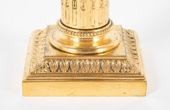 Pair of French 19th Century Neoclassical Candlesticks Stamped Cailar Bayard