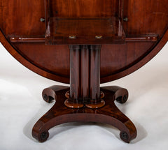 An English Mahogany Tilt Top Breakfast Table