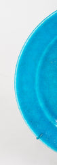 French Brilliant Blue Glazed Charger Designed by La Chenal