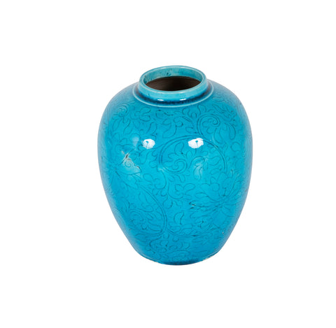 A Small Chinese Qing Dynasty Turquoise Jar