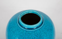 A Small Chinese Qing Dynasty Turquoise Jar