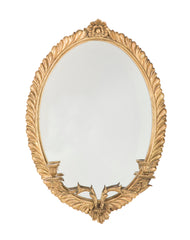 Regency Period Pair of Carved & Gilt Mirrored Sconces