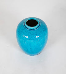 A Small Chinese Qing Dynasty Turquoise Jar