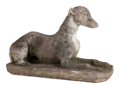 A Cast Stone Figure of a Whippet