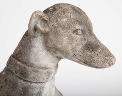 A Cast Stone Figure of a Whippet